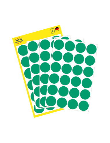 Colour coding dots Zweckform Ø18mm 96pcs green