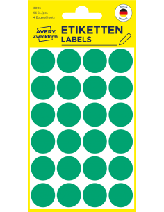 Colour coding dots Zweckform Ø18mm 96pcs green 2