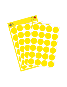 Colour coding dots Zweckform Ø18mm 96pcs yellow