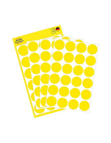 Colour coding dots Zweckform Ø18mm 96pcs yellow