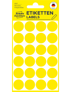 Markeerimispunktid Zweckform 3007 Ø18mm 96tk/pk kollane 2