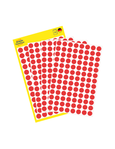Colour coding dots Zweckform Ø8mm, red