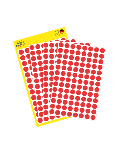 Colour coding dots Zweckform Ø8mm, red