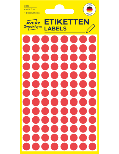 Markeerimispunktid Zweckform 3010 Ø8mm 416tk/pk punane 2