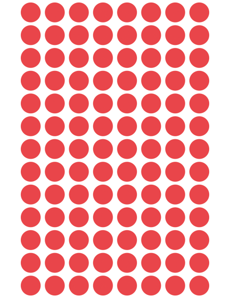 Colour coding dots Zweckform Ø8mm, red