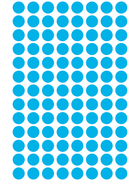 Colour coding dots Zweckform Ø8mm, 416pcs blue