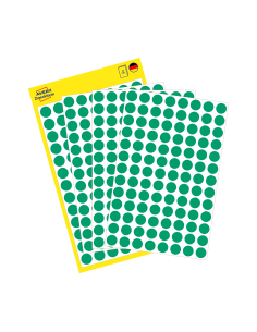 Colour coding dots Zweckform Ø8mm, 416pcs green