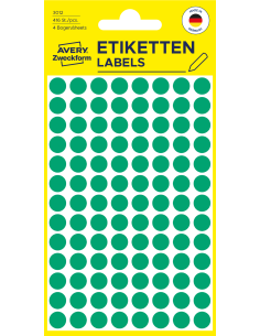 Colour coding dots Zweckform Ø8mm, 416pcs green 2