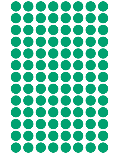 Colour coding dots Zweckform Ø8mm, 416pcs green