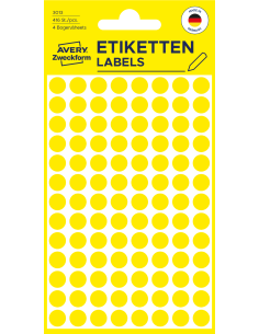 Markeerimispunktid Zweckform 3013 Ø8mm 416tk/pk kollane 2