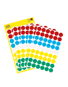 Colour coding dots Zweckform Ø12mm 270pcs, assorted
