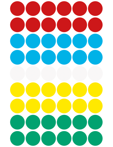 Markeerimispunktid Zweckform 3088 Ø12mm 270tk/pk, assortii