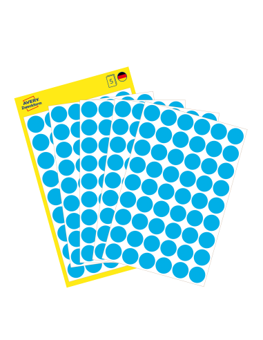Colour coding dots Zweckform Ø12mm, 270pcs blue
