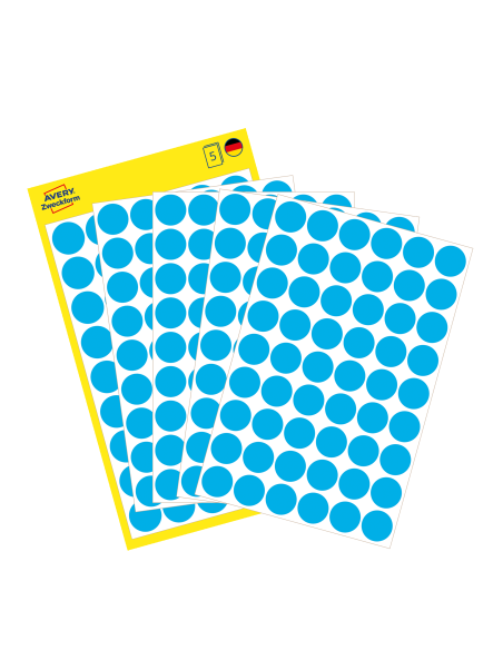 Colour coding dots Zweckform Ø12mm, 270pcs blue