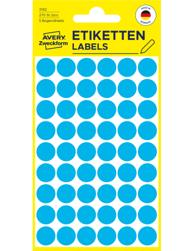 Markeerimispunktid Zweckform 3142 Ø12mm 270tk/pk sinine