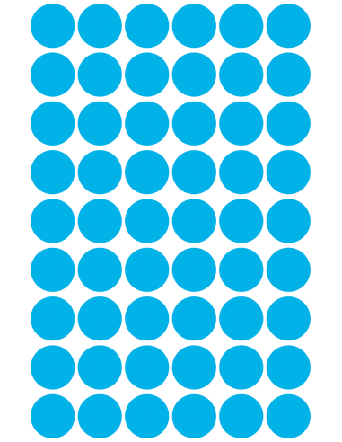 Colour coding dots Zweckform Ø12mm, 270pcs blue