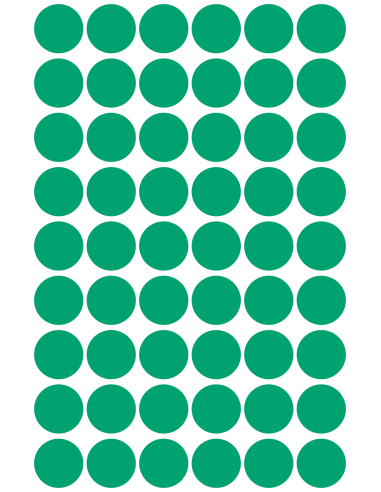 Colour coding dots Zweckform Ø12mm, 270pcs green