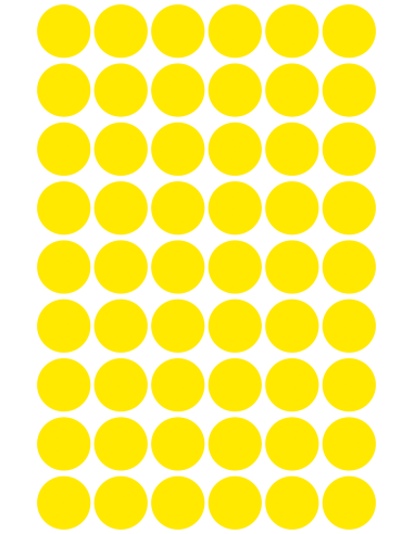 Colour coding dots Zweckform Ø12mm, 270pcs yellow
