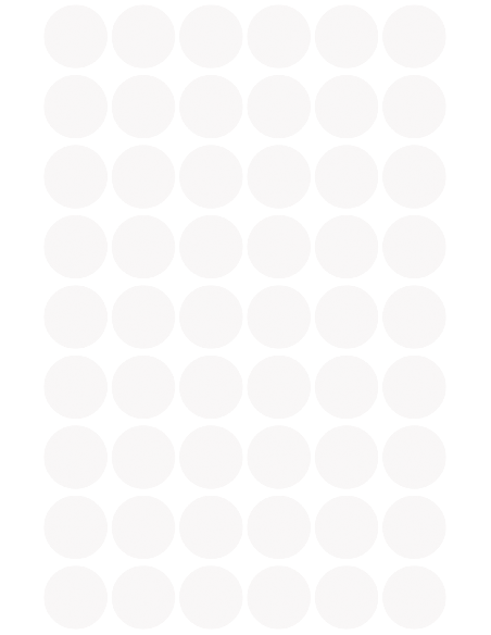 Colour coding dots Zweckform Ø12mm, 270pcs white