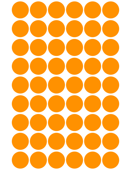 Markeerimispunktid Zweckform 3148 Ø12mm 270tk/pk neoonoranz