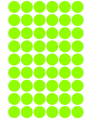 Markeerimispunktid Zweckform 3149 Ø12mm 270tk/pk neoonroheline