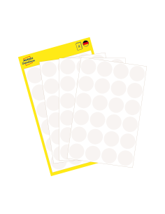 Colour coding dots Zweckform Ø18mm 96pcs white