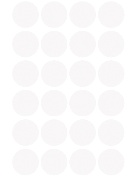 Markeerimispunktid Zweckform 3170 Ø18mm 96tk/pk valge