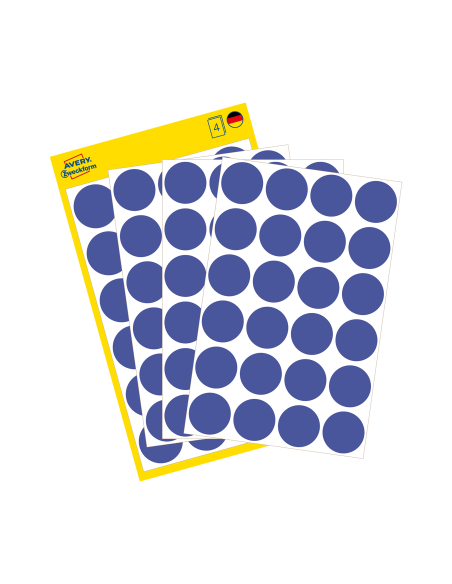 Markeerimispunktid Zweckform 3596 Ø18mm 96tk/pk sinine eemaldatav