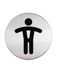 Pictogramm Durable stainless steel - Mens WC