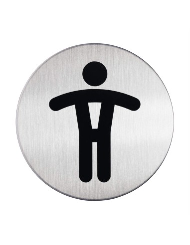 Pictogramm Durable stainless steel - Mens WC