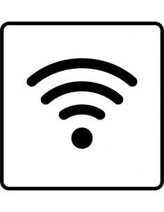 Kleebis Charlot 85x85mm Wi-Fi, valge