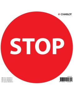Kleebis STOP 200x200mm, punane