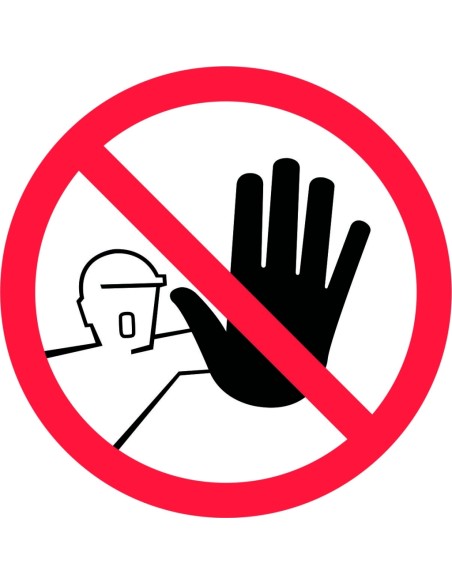Label 100x100mm No strangers allowed