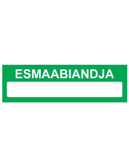 Label 200x65mm First aid  EE
