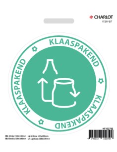 Label 100mm Glass packaging
