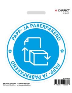 Kleebis Charlot Papp- ja paberpakend, Ø100mm