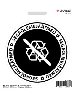 Kleebis Charlot Segaolmejäätmed, Ø100mm