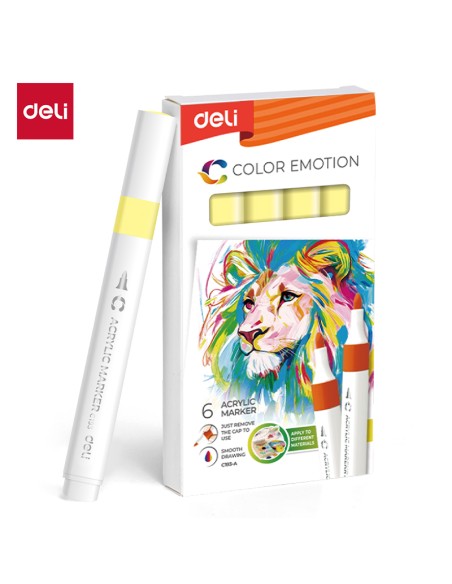 Akrüülmarker DELI 63 lemon yellow