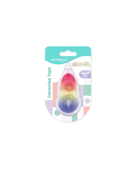 Jelly Gel collection! Correction tape with Jelly Gel design, 5mm x 15m， 1pcs/blister card