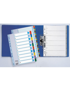 Index 1-12 Mulitcolor Mylar A4 2