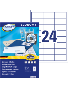 Labels Zweckform Europe 64,6x33,8mm A4/100sh