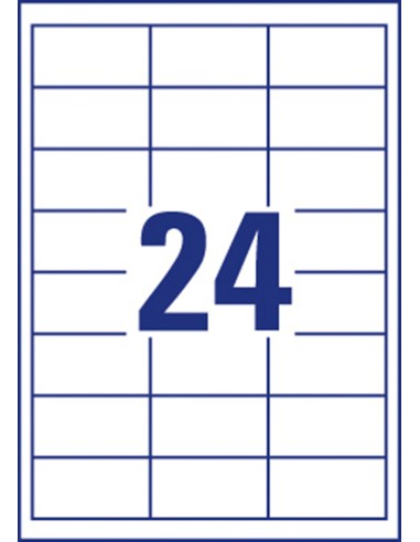 Labels Zweckform Europe 64,6x33,8mm A4/100sh