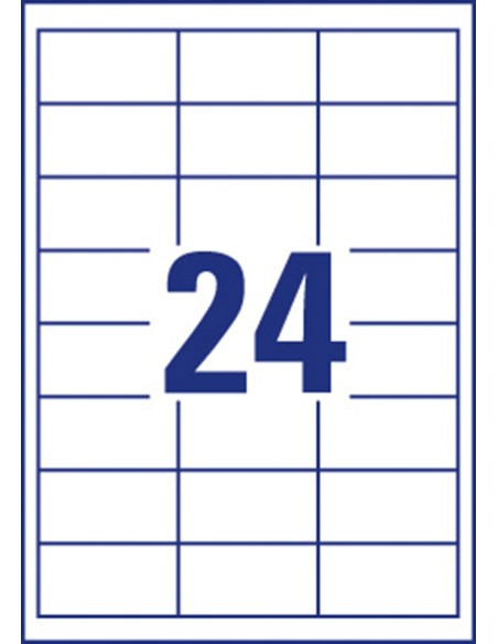 Labels Zweckform Europe 64,6x33,8mm A4/100sh