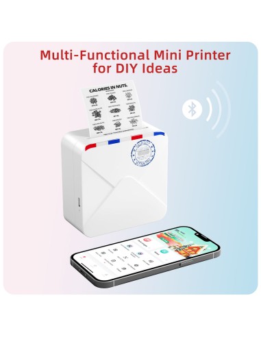 Etiketiprinter M02s TT 300dpi, bluetooth, kaasaskantav, valge/ must