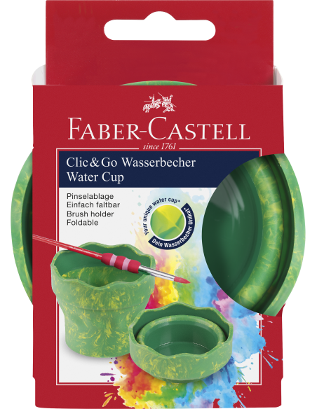 Water cup Clic&Go green marble