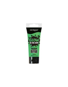 Plakativärv Keyroad 75ml, pimedas helendav, roheline