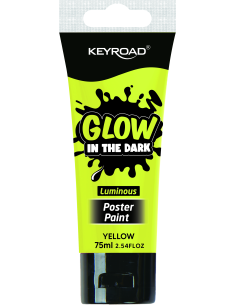 KEYROAD Luminious collection 75ml luminious post paint colurs(temperas) - luminious yellow color