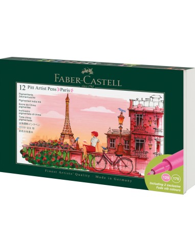 India ink Pitt Artist Pen set Paris, 12 pieces