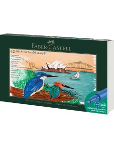 Tindipliiatsid Faber-Castell Pitt Artist Pen Sydney, 12tk/pk