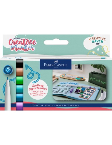 Markerid Faber-Castell Gofa 1.5 Creative Haven, komplekt 6tk/pk